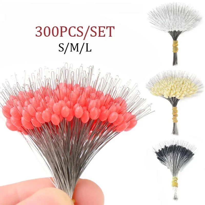 Monofilament Line - 300개 실리콘 스페이스 빈 타원형 스토퍼