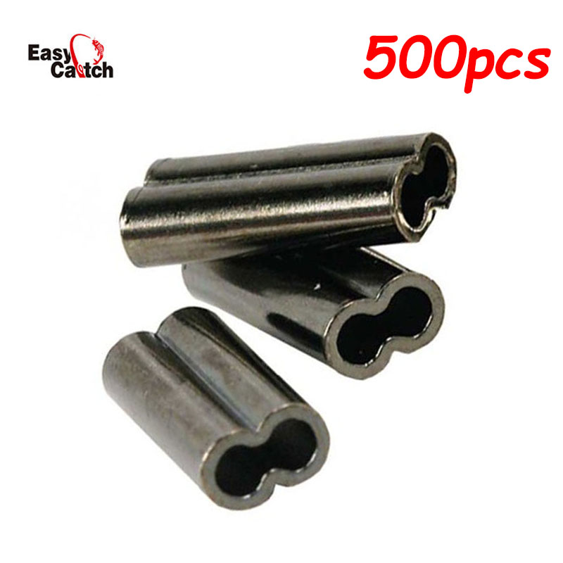 Monofilament Line - 500 개/몫 구리 낚시 크림프 슬리브