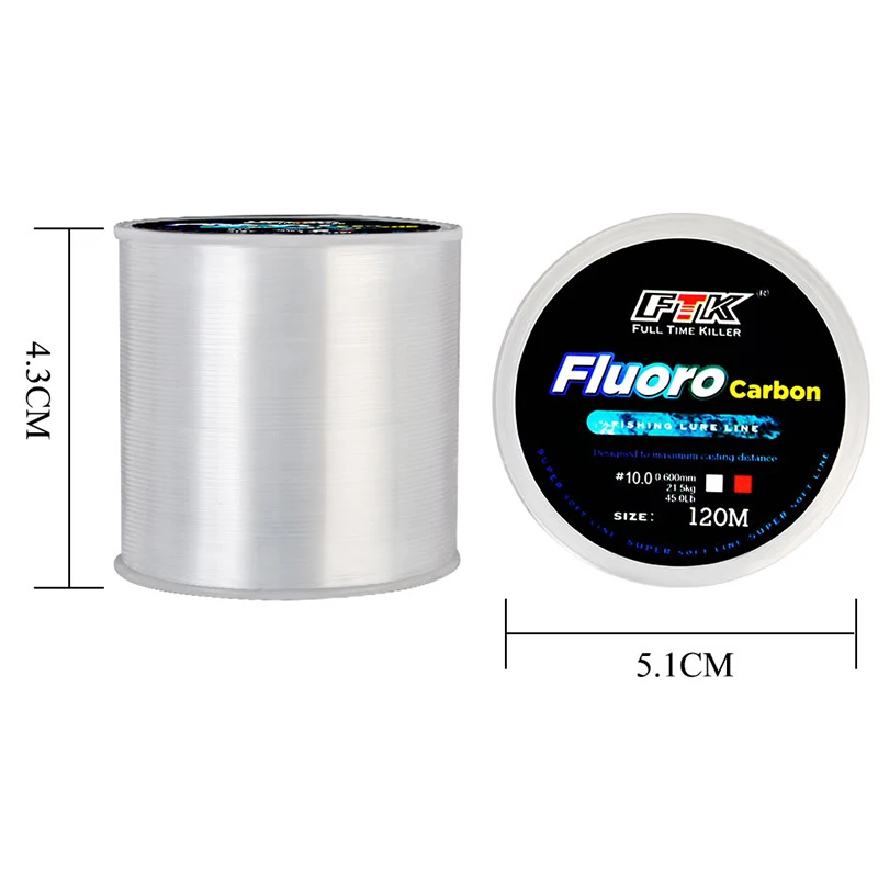120M 낚시 라인 0.14mm-0.6mm 플루오로카본 - Fluorocarbon Line 리뷰 및 가격