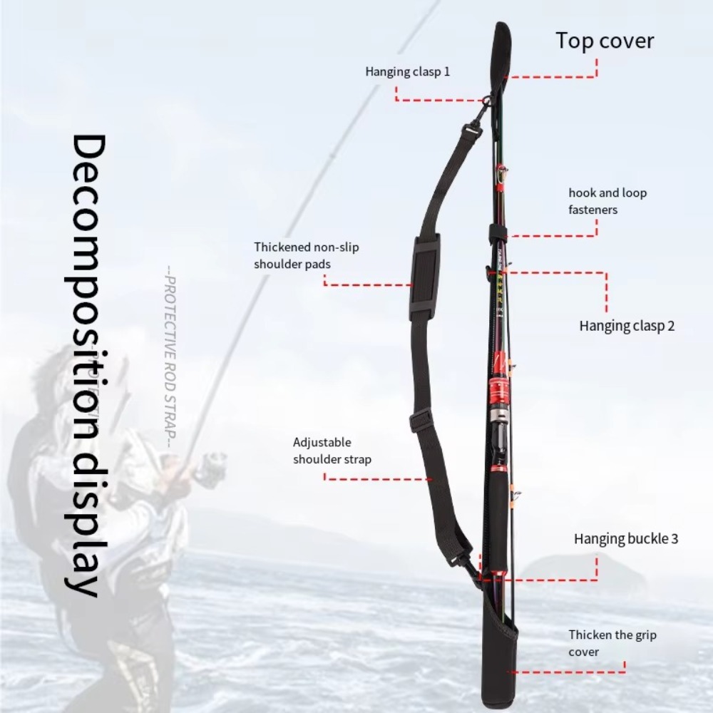 조절 가능한 낚싯대 보관 가방 휴대용 어깨 벨트 보호대 - Fishing Line Spooler 리뷰 및 가격