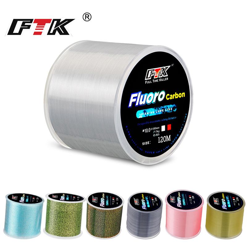 FTK 120m 낚싯줄 0.2mm-0.6mm 7.15L - Fluorocarbon Line 리뷰 및 가격